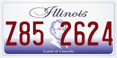 IL license plate Z852624