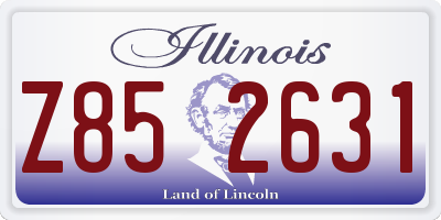IL license plate Z852631