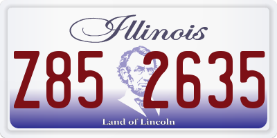 IL license plate Z852635