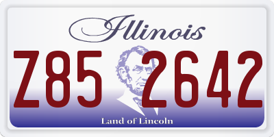 IL license plate Z852642