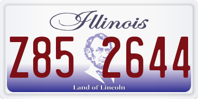 IL license plate Z852644