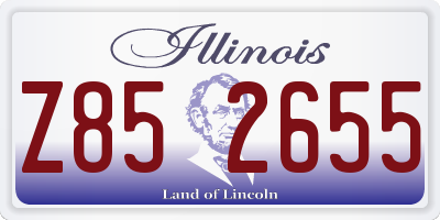 IL license plate Z852655