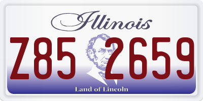IL license plate Z852659