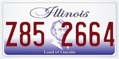 IL license plate Z852664