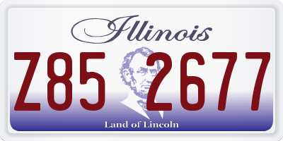 IL license plate Z852677