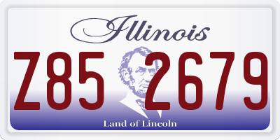 IL license plate Z852679