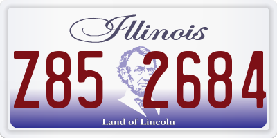 IL license plate Z852684