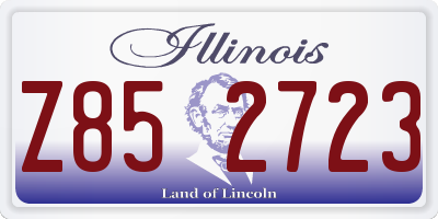 IL license plate Z852723