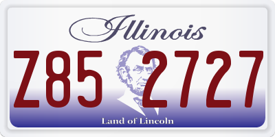 IL license plate Z852727