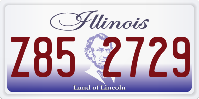 IL license plate Z852729