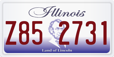 IL license plate Z852731