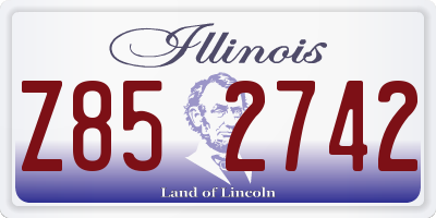 IL license plate Z852742
