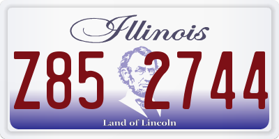 IL license plate Z852744