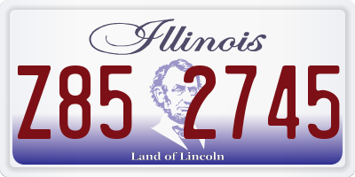 IL license plate Z852745