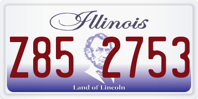 IL license plate Z852753
