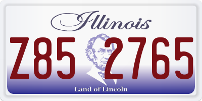 IL license plate Z852765