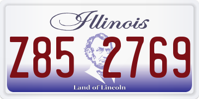 IL license plate Z852769