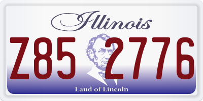 IL license plate Z852776