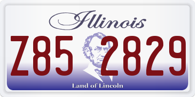 IL license plate Z852829