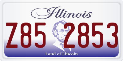 IL license plate Z852853