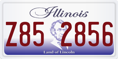 IL license plate Z852856