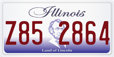 IL license plate Z852864