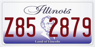 IL license plate Z852879
