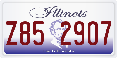 IL license plate Z852907