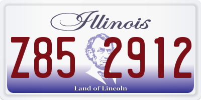 IL license plate Z852912