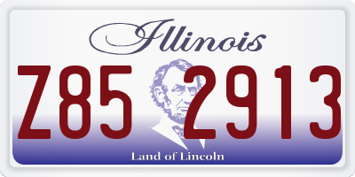 IL license plate Z852913