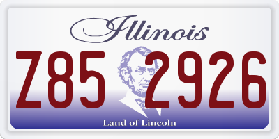 IL license plate Z852926