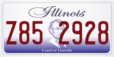 IL license plate Z852928