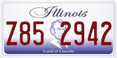 IL license plate Z852942