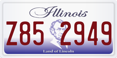 IL license plate Z852949