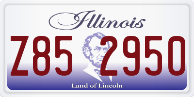 IL license plate Z852950