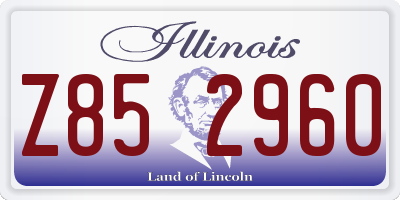 IL license plate Z852960