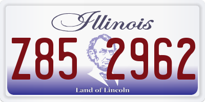 IL license plate Z852962