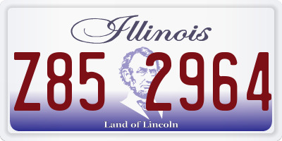 IL license plate Z852964