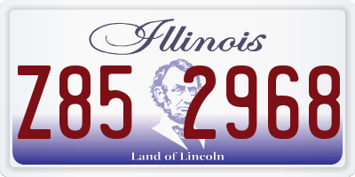 IL license plate Z852968