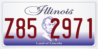 IL license plate Z852971