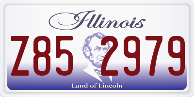 IL license plate Z852979