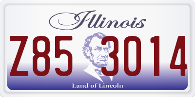 IL license plate Z853014