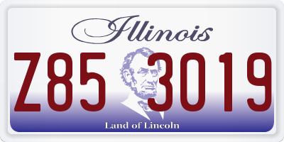 IL license plate Z853019