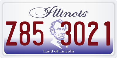 IL license plate Z853021