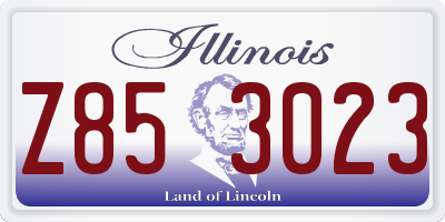 IL license plate Z853023