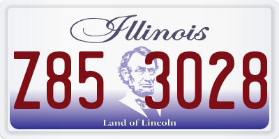 IL license plate Z853028