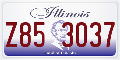 IL license plate Z853037