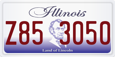 IL license plate Z853050