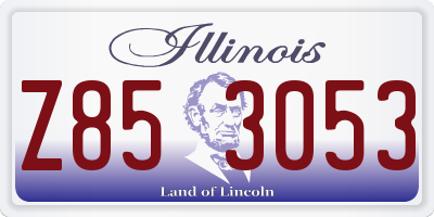 IL license plate Z853053