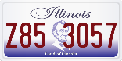IL license plate Z853057